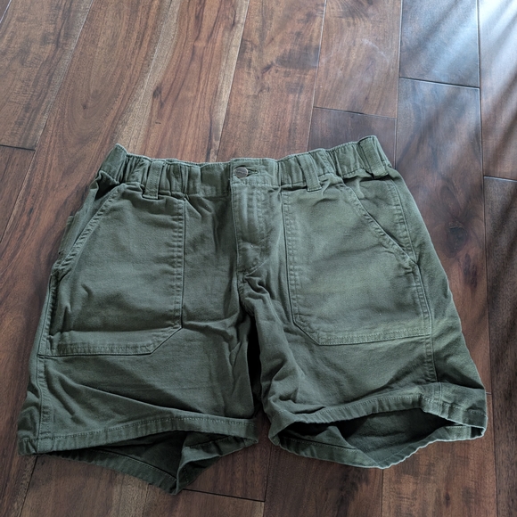 Carhartt Olive Green Shorts - Picture 1 of 5
